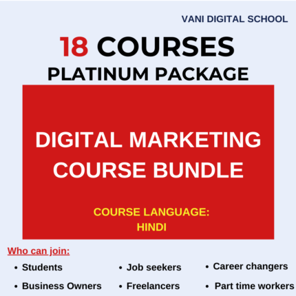 Master in Digital Marketing - Platinum Package(18 Courses)
